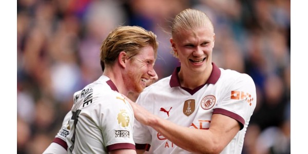 Kevin De Bruyne marque le 100e but de Manchester City